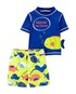 Conjunto de Praia Infantil Carter´s 2 Peças Feeling Fin-Tastic Azul/Amarelo