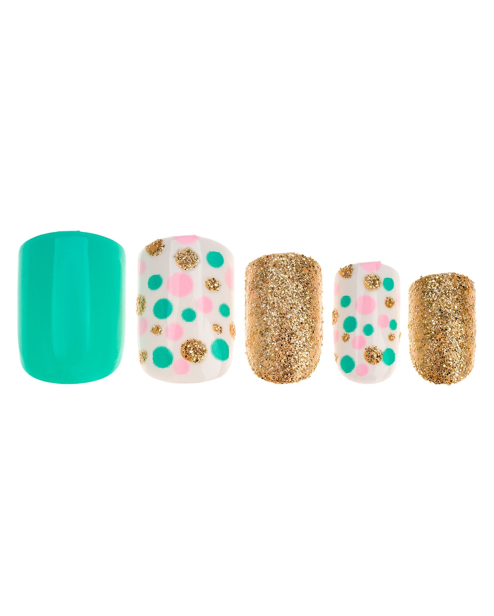 Kit Unhas Infantil Kiss New York Sweetness 24 Unidades Multicor