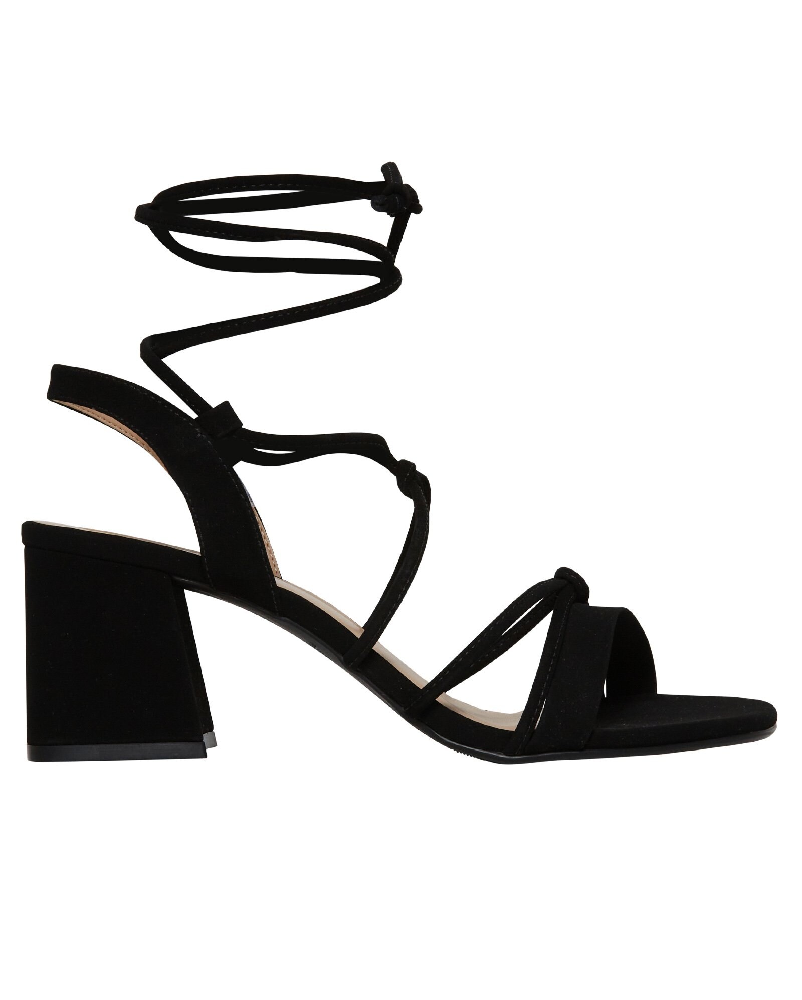 Riachuelo | Sandália Nobuck Salto Baixo Napa RCHLO Shoes Preta
