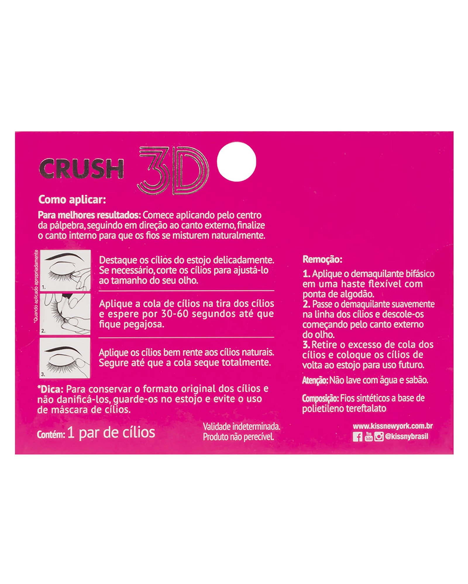 Cílios postiços 3D Collection 156 Crush I-Envy BY Kiss New York