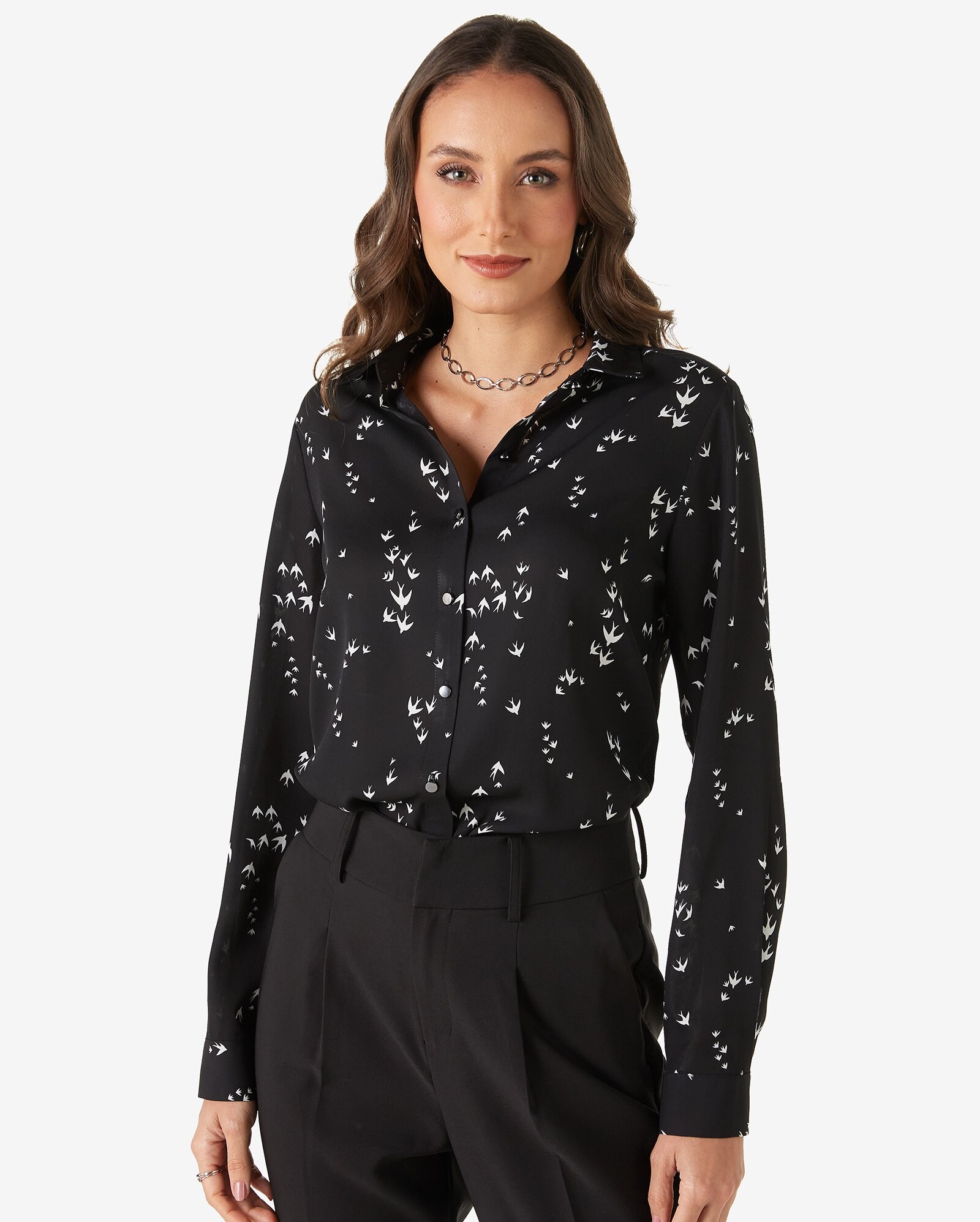 camisa manga longa feminina riachuelo