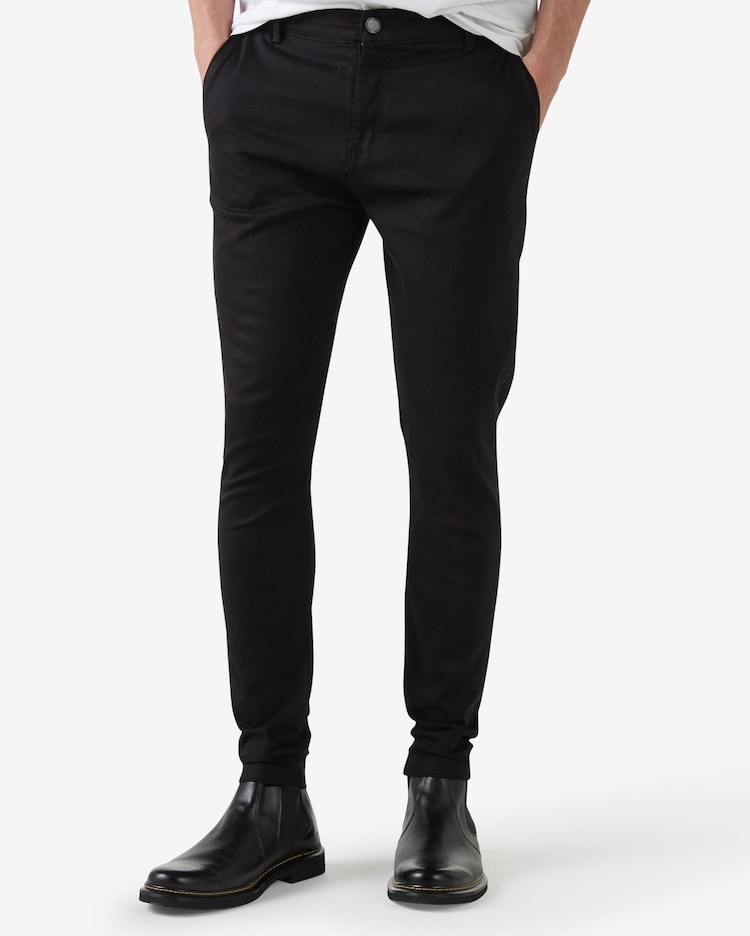 Riachuelo Calça Jeans Color Masculina Bolso Faca Preto