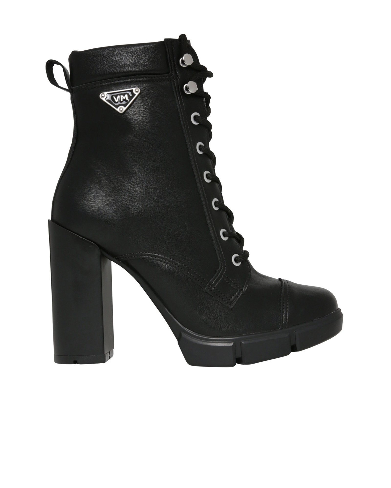 Riachuelo | Bota Coturno Salto Alto Via Marte Preta