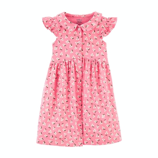 Vestido Infantil Carter´s Floral Rosa