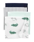 Kit Paninha de Boca Carter´s 4 Peças Turtle Branco/Azul