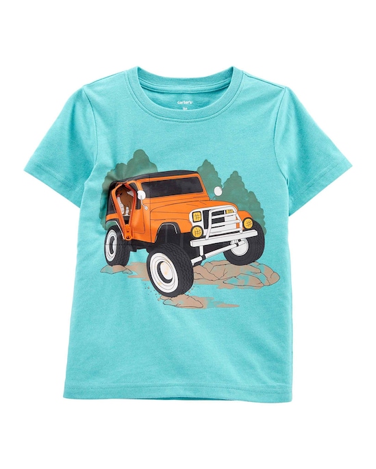 Camiseta Infantil Carter´s Truck Azul