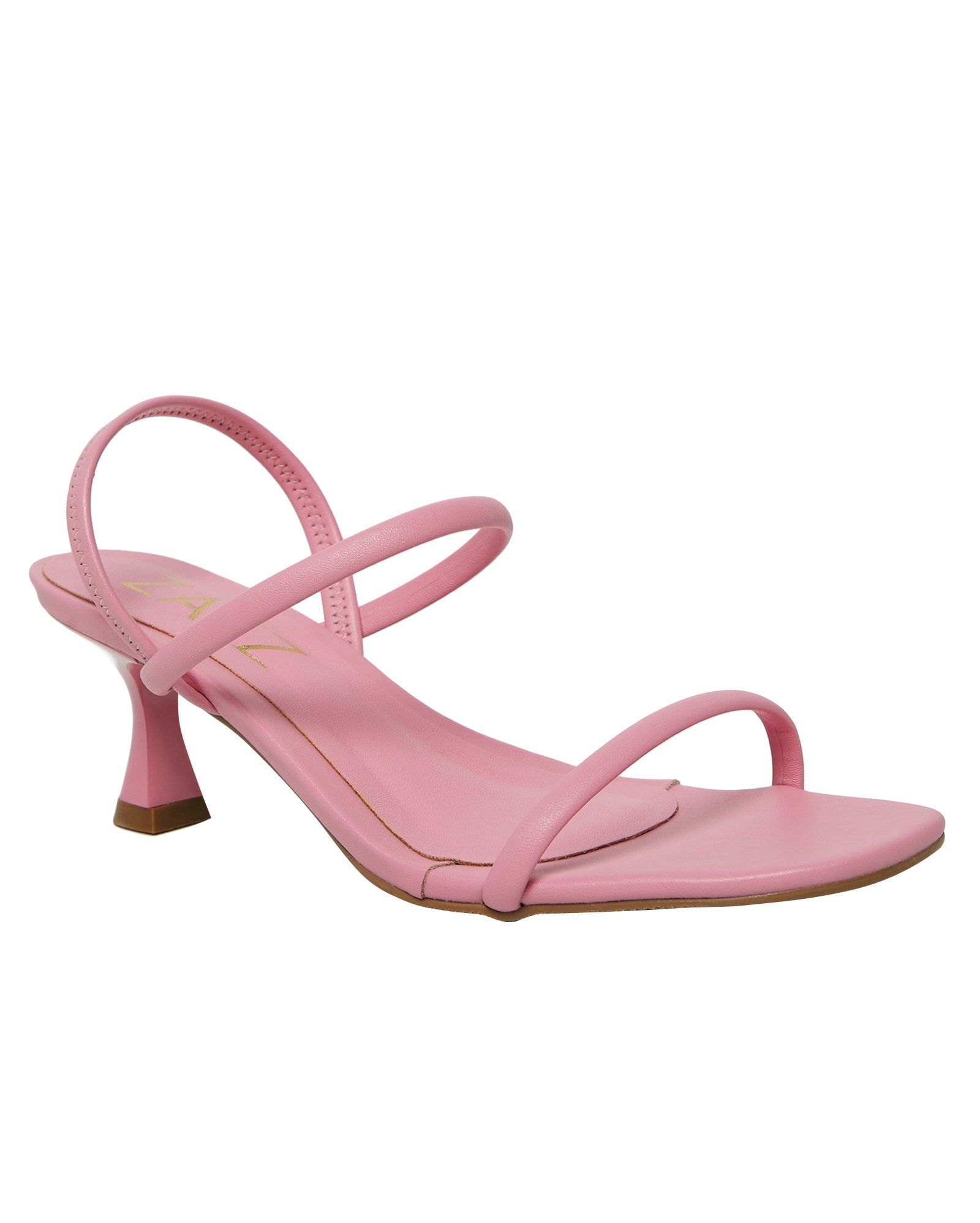 Riachuelo | Sandália Salto Baixo Zatz Rosa Claro