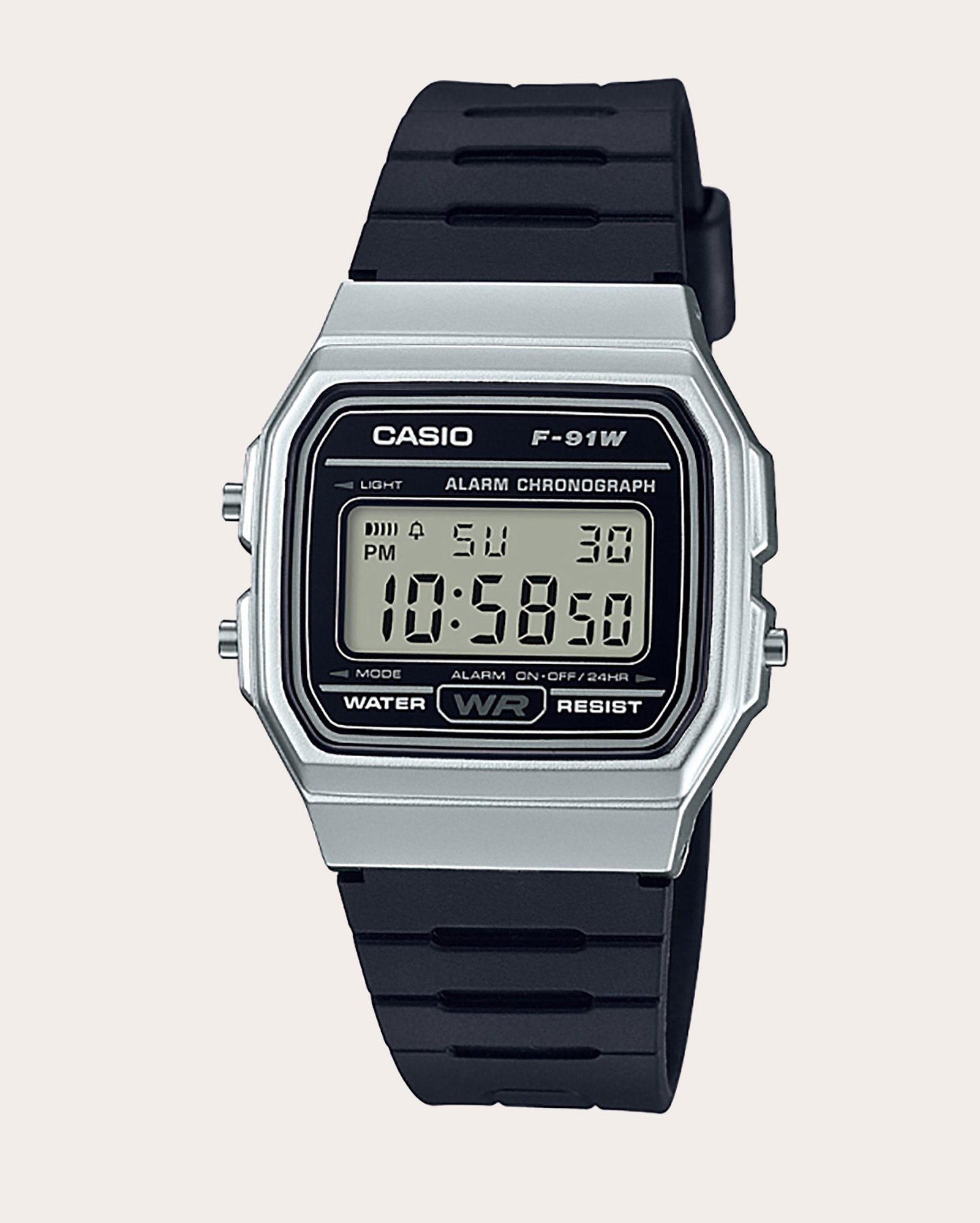 Relógio digital unissex F91WM7ADF - prata | Casio