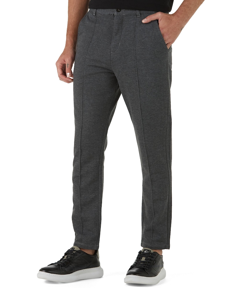 Riachuelo Calça de Moletom Masculina Alfaiataria Cinza Chumbo