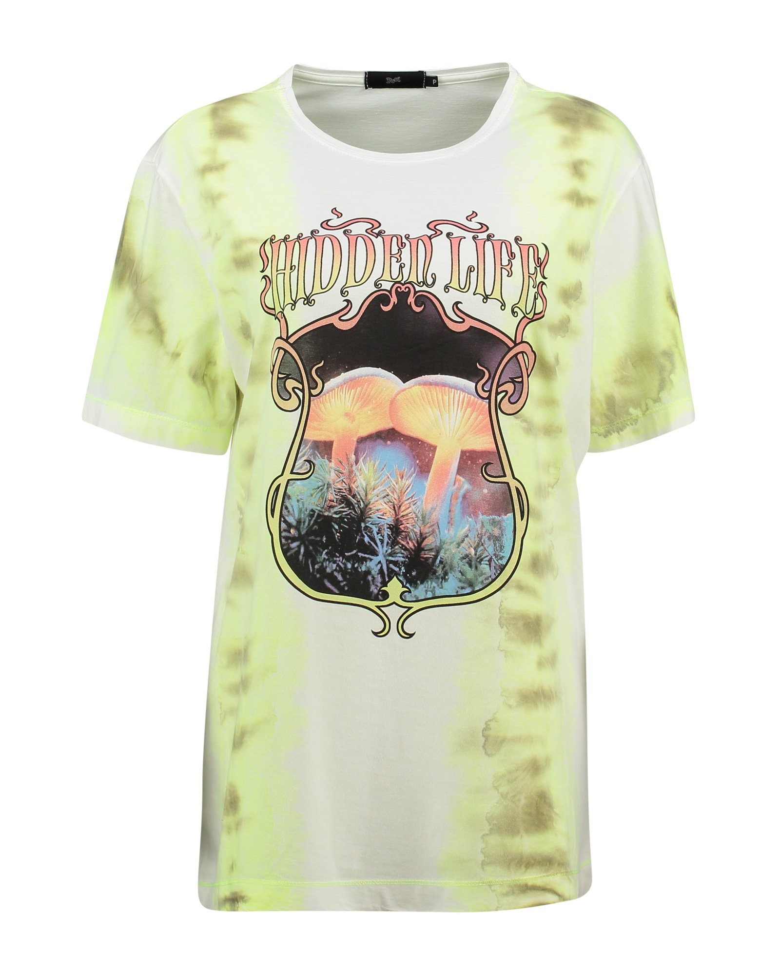 Camiseta Feminina Manga Curta Algodão Tie Dye Branco — foto 5