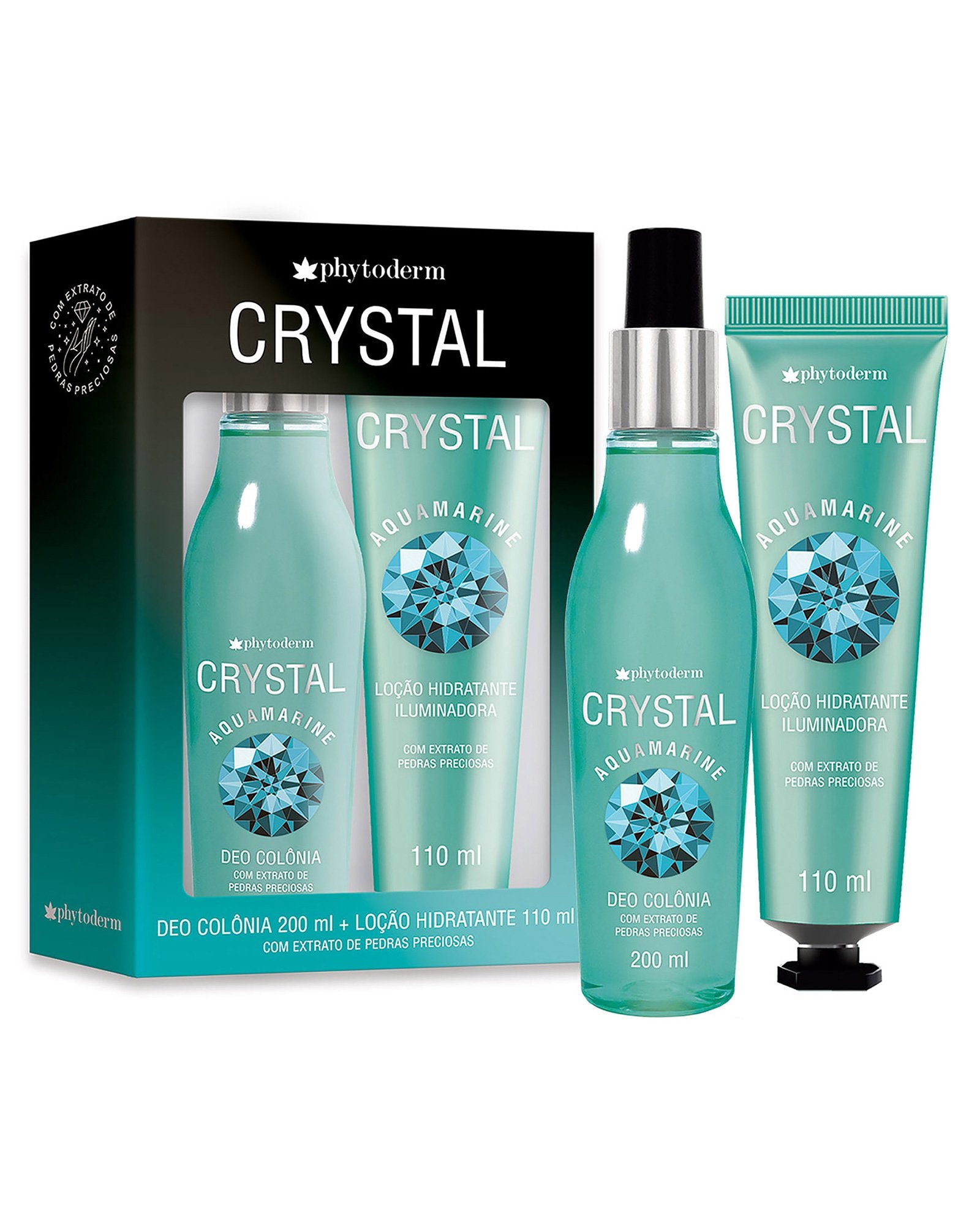 Riachuelo | Kit Presente Deo Colônia Phytoderm Crystal Aquamarine