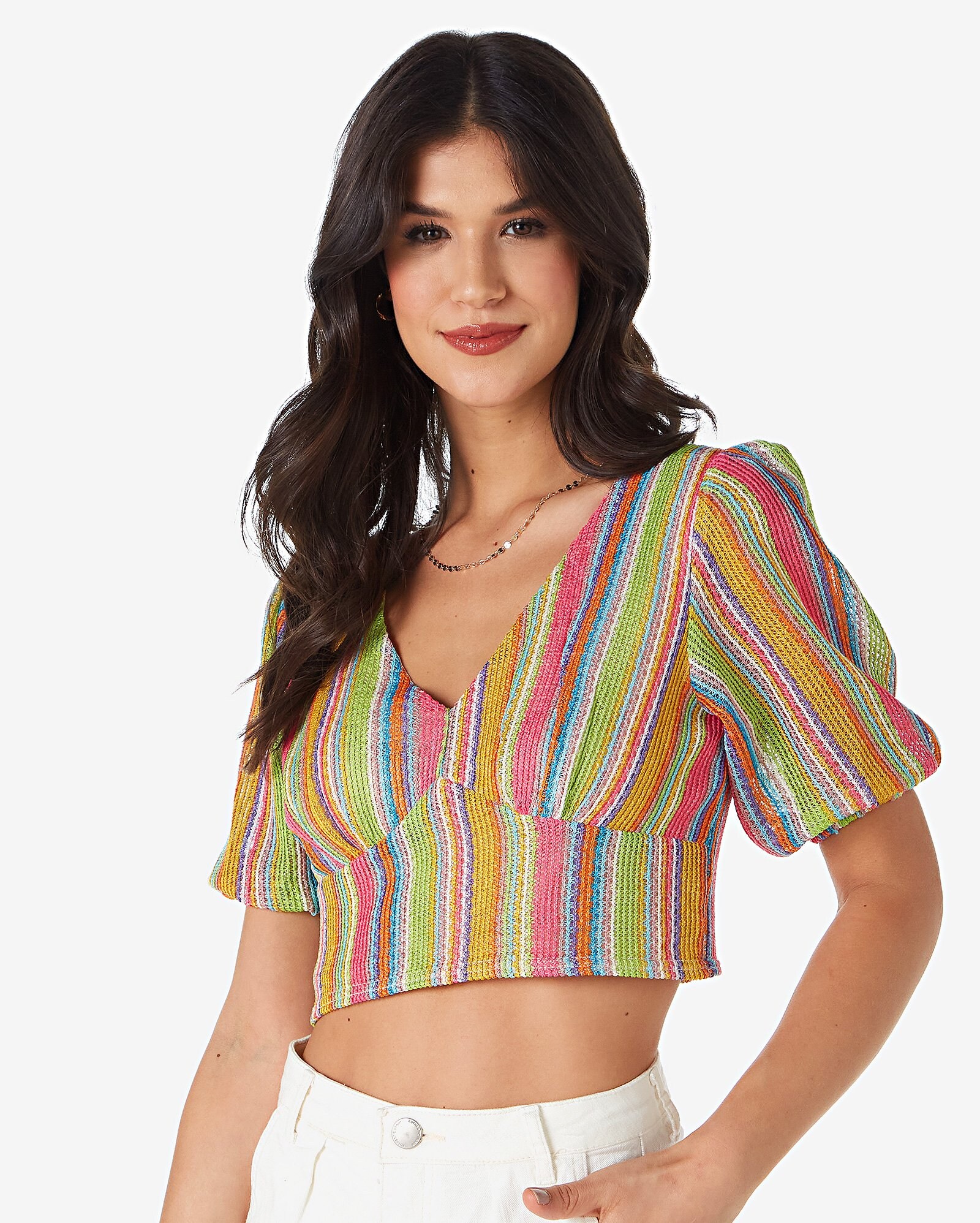 blusas cropped tricot feminina