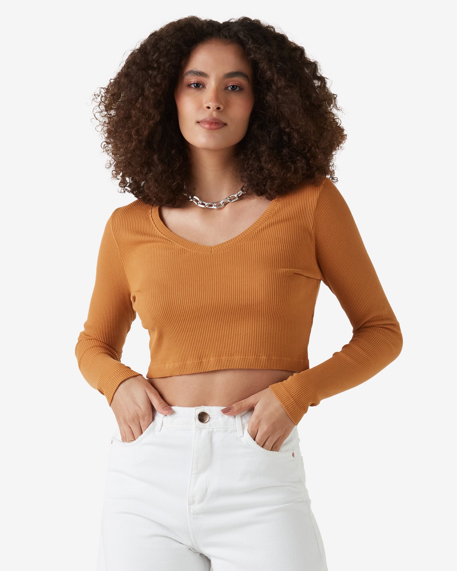 Blusa cropped manga longa franzida vermelha | Lojas Torra - torratorra