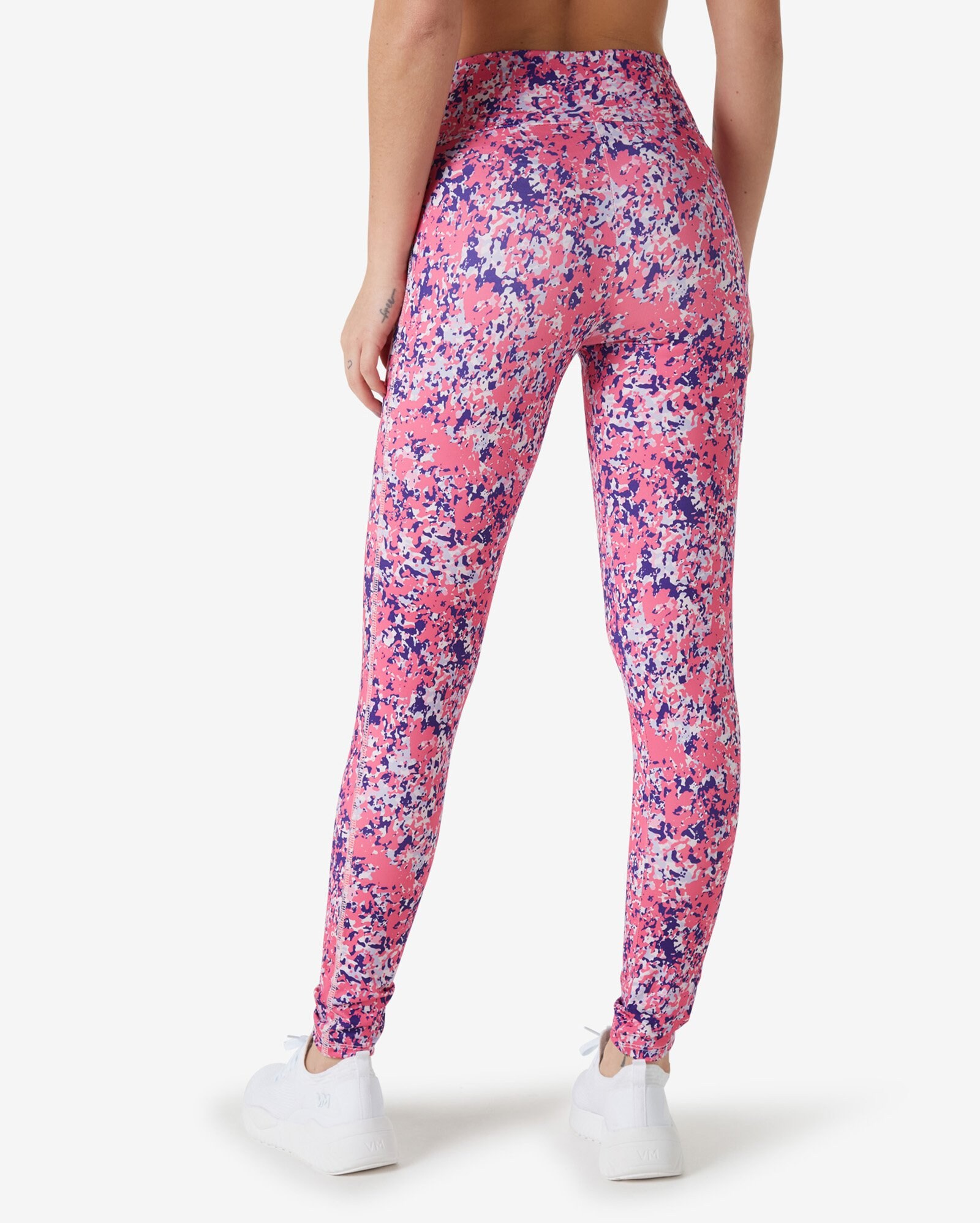 Riachuelo | Calça Legging Esportiva Feminina Malha Camuflada Rosa Body Work  by Riachuelo