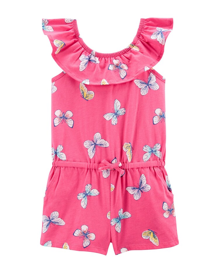 Macaquinho Infantil Carter's Ciganinha Borboletas Rosa Tam 2 a 5