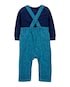 Conjunto Bebê Carter's 2 Peças Animais Floresta Azul Royal/Azul Marinho Tam 1 a 24 Meses