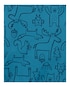 Conjunto Bebê Carter's 2 Peças Animais Floresta Azul Royal/Azul Marinho Tam 1 a 24 Meses