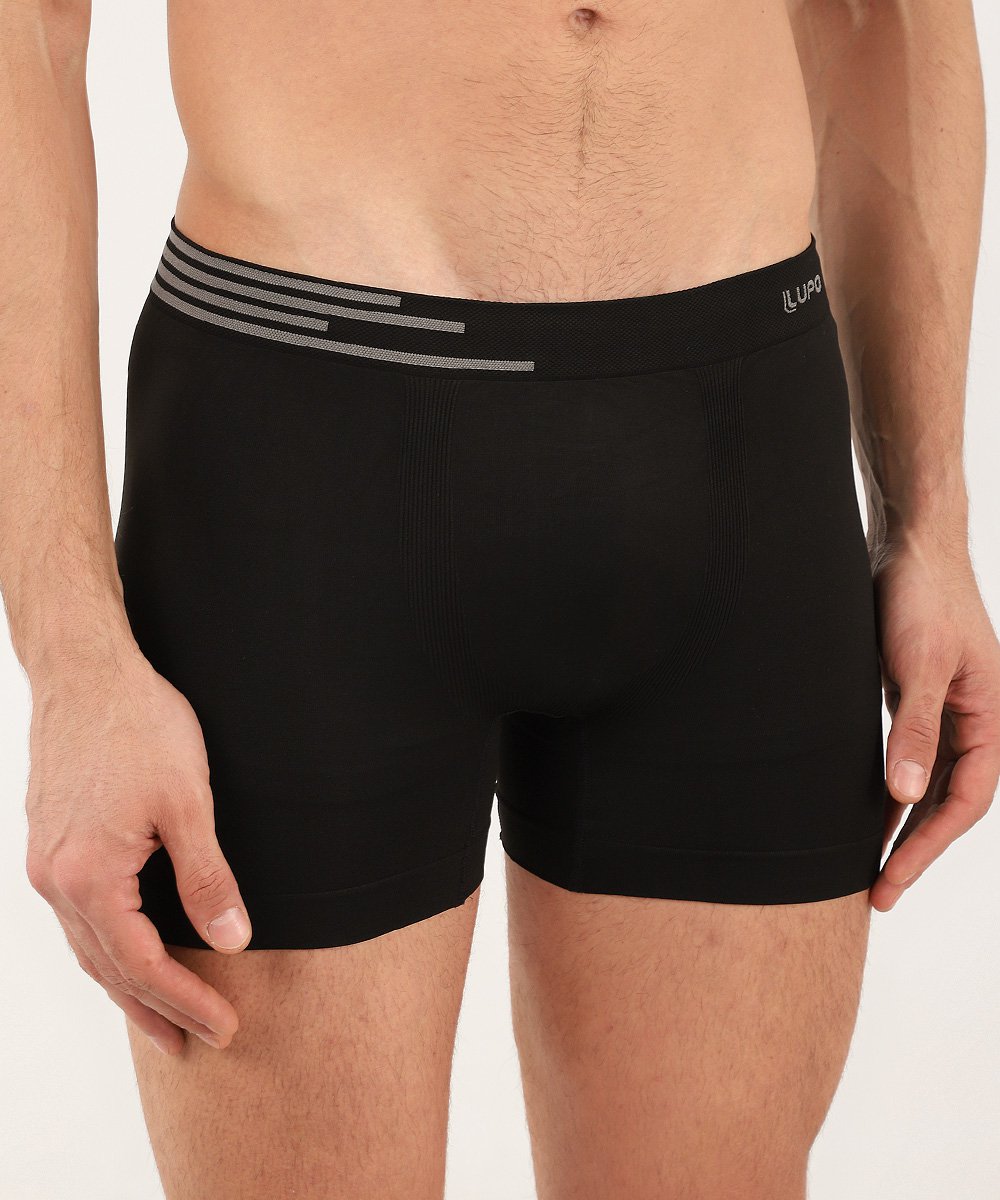 Kit cueca boxer 2 peças lisas multicor | Lupo
