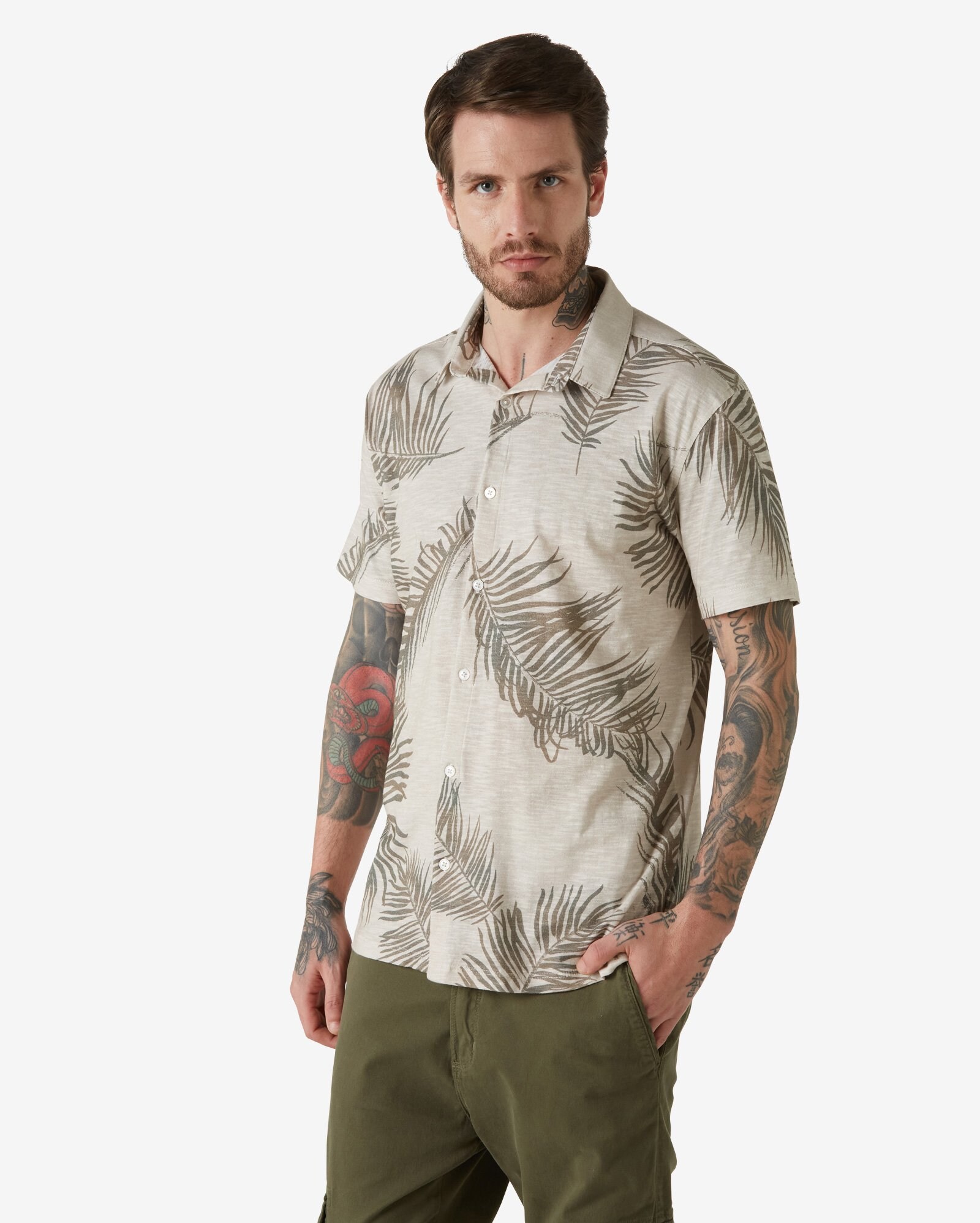 riachuelo camisa masculina estampada