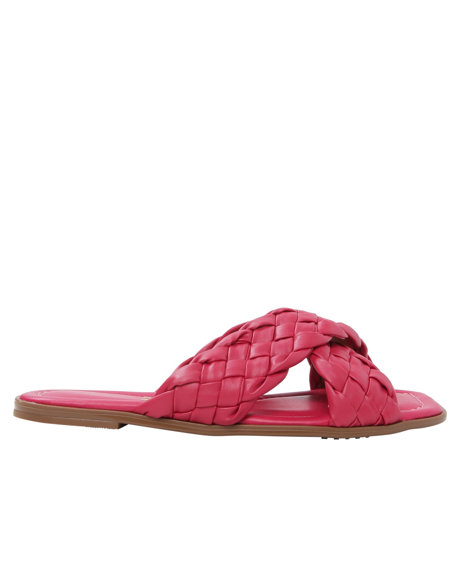 Sandalia Rasteira Vizzano 6448102 Branco Tira Trançada