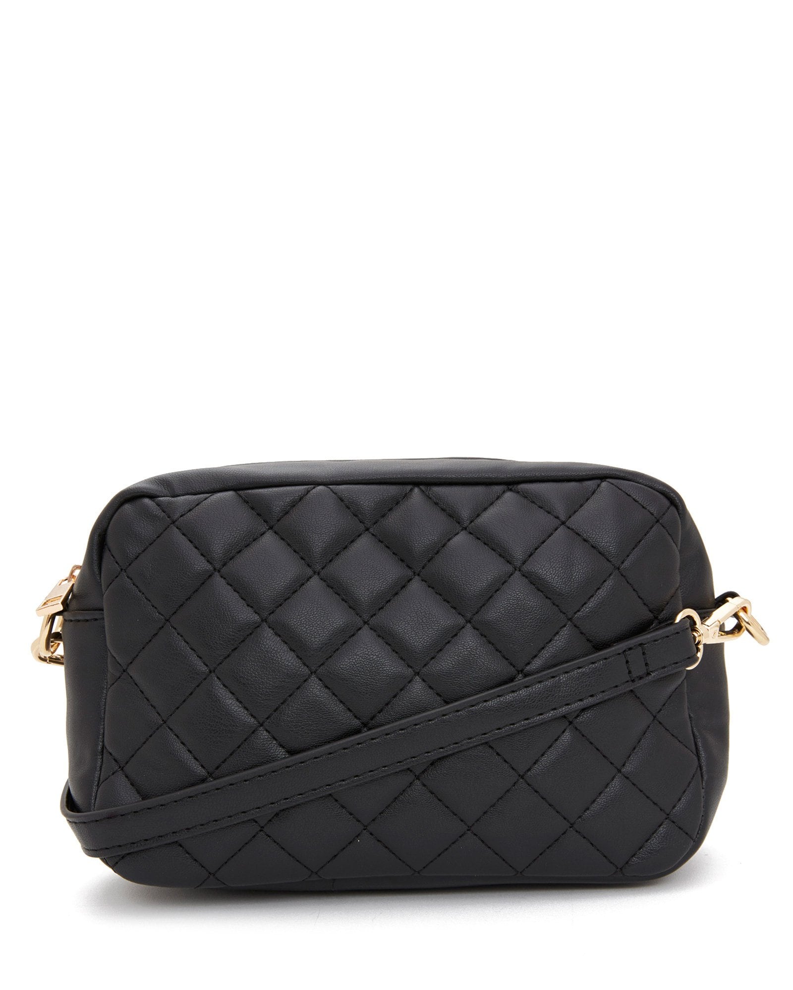 black quilted makeup bolsa