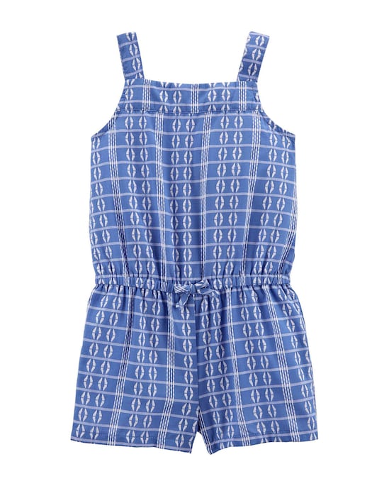Macaquinho Infantil Carter's Étnico Azul Royal Tam 2 a 5