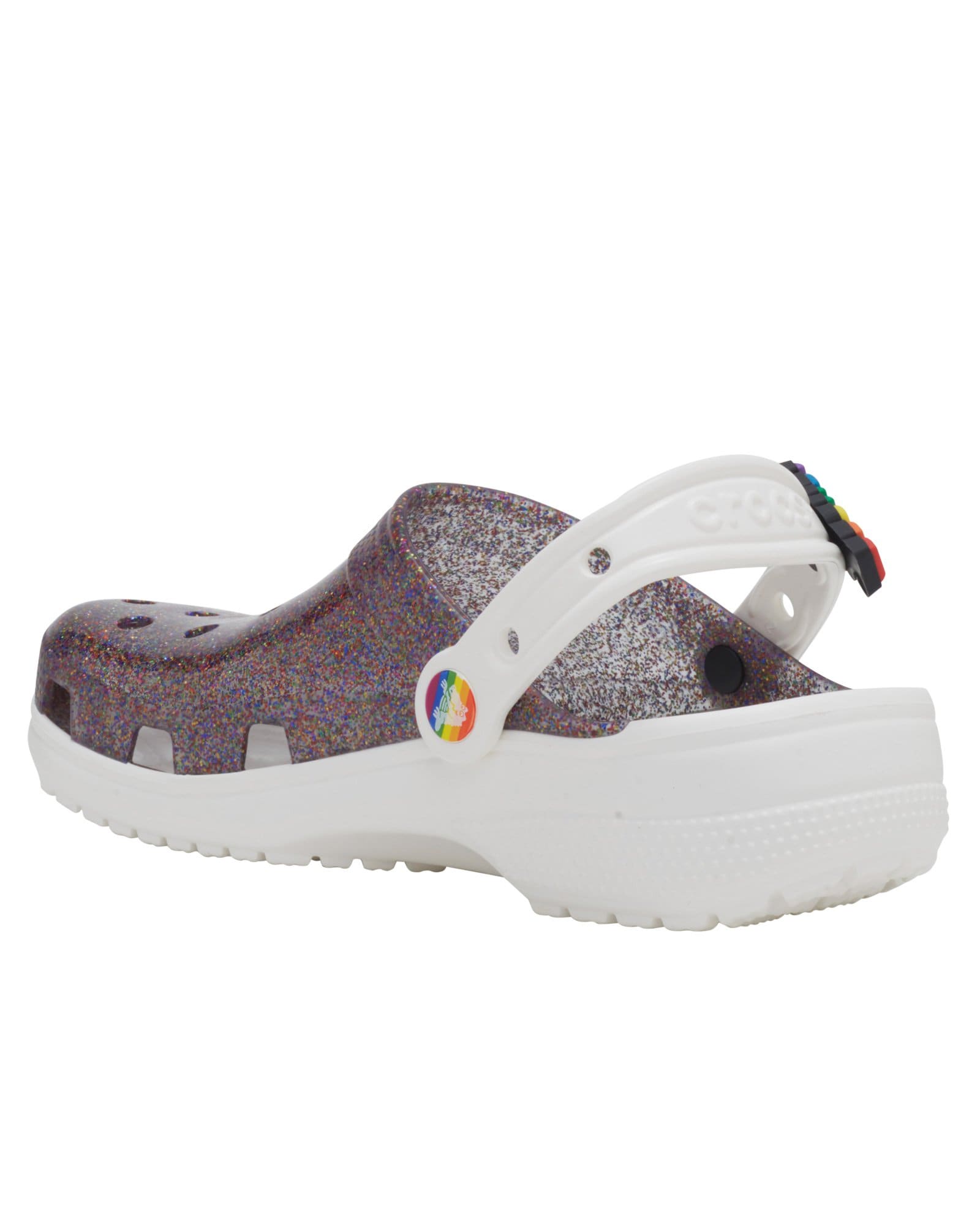 Riachuelo | Sandália Clog Classic Crocs Glitter Pride Branco