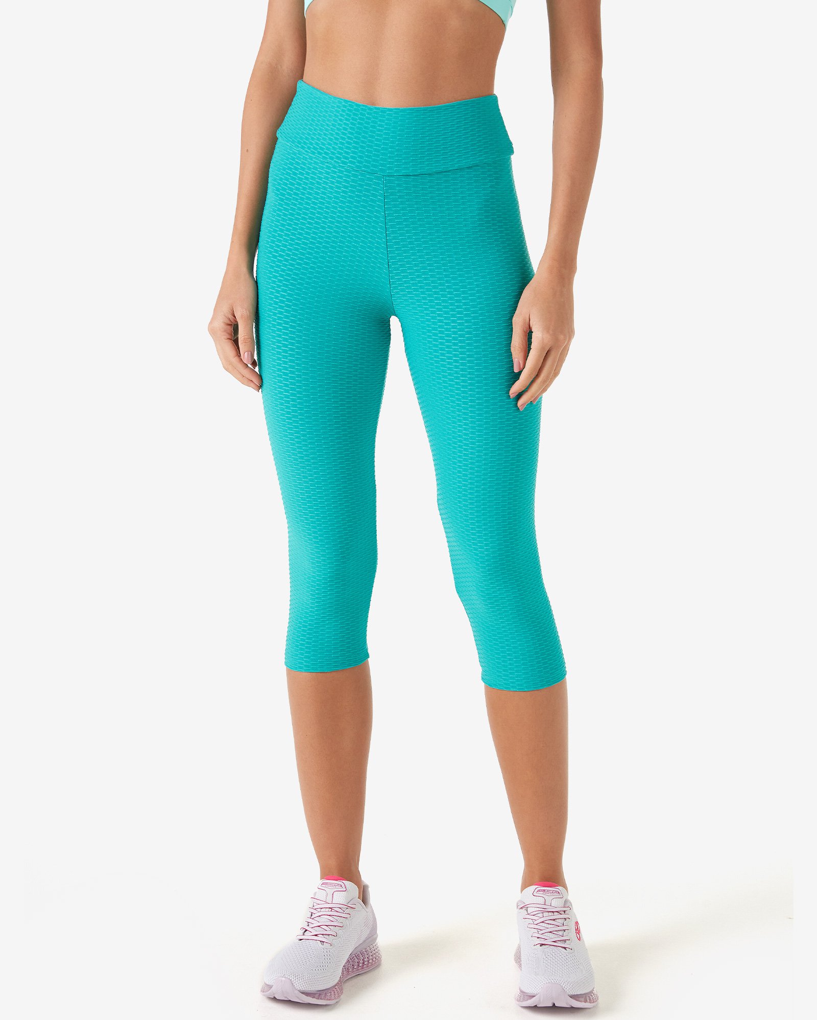 Riachuelo | Calça Legging Feminina Esportiva Textura Verde Esmeralda Body  Work by Riachuelo