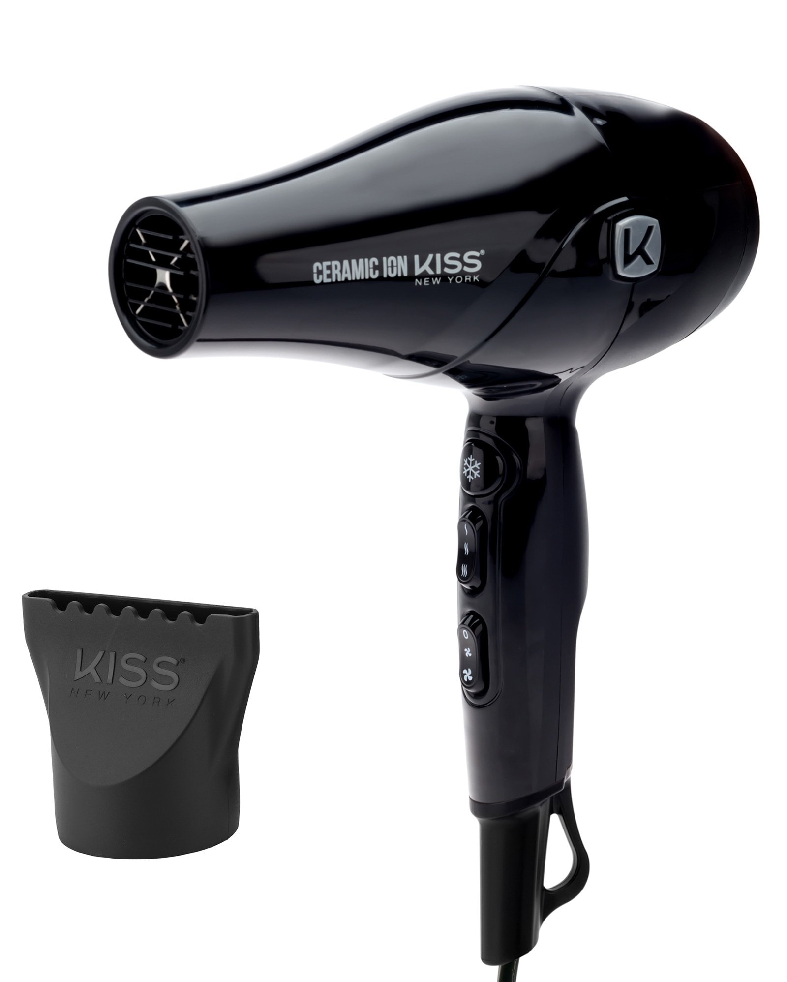 Secador de Cabelo Kiss New York Ceramic Ion 1900W 220V Preto
