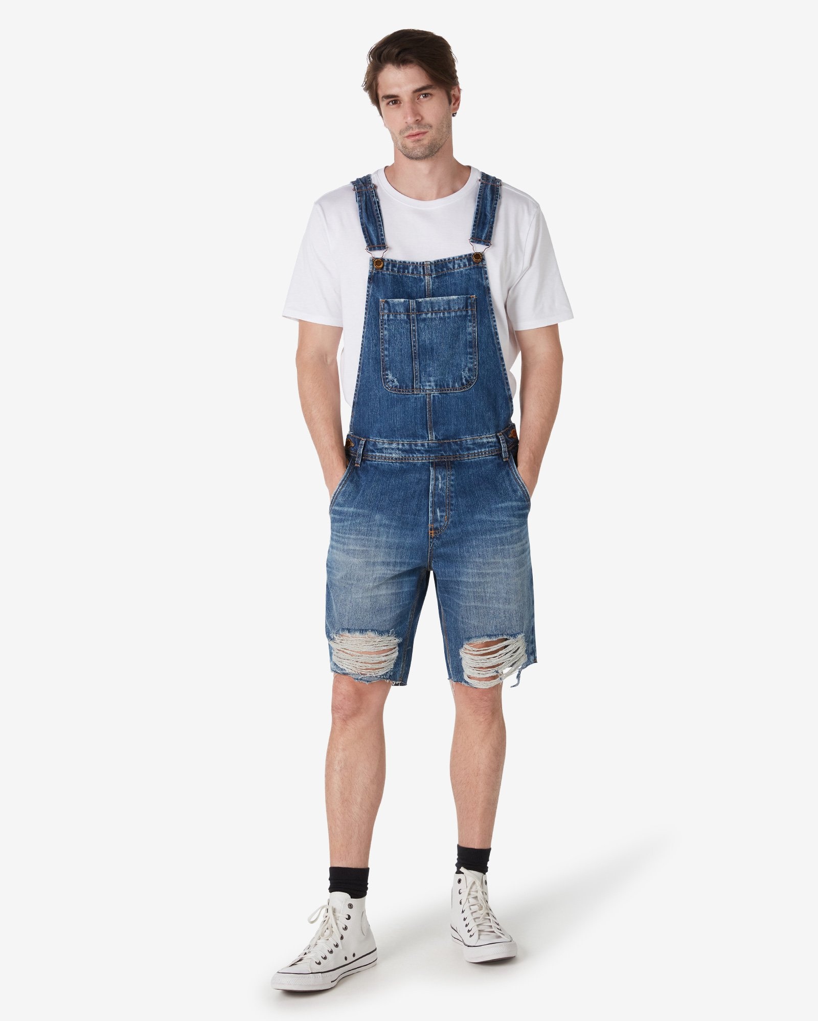 Riachuelo | Macacão Jeans Masculina Denim Médio Pool by Riachuelo