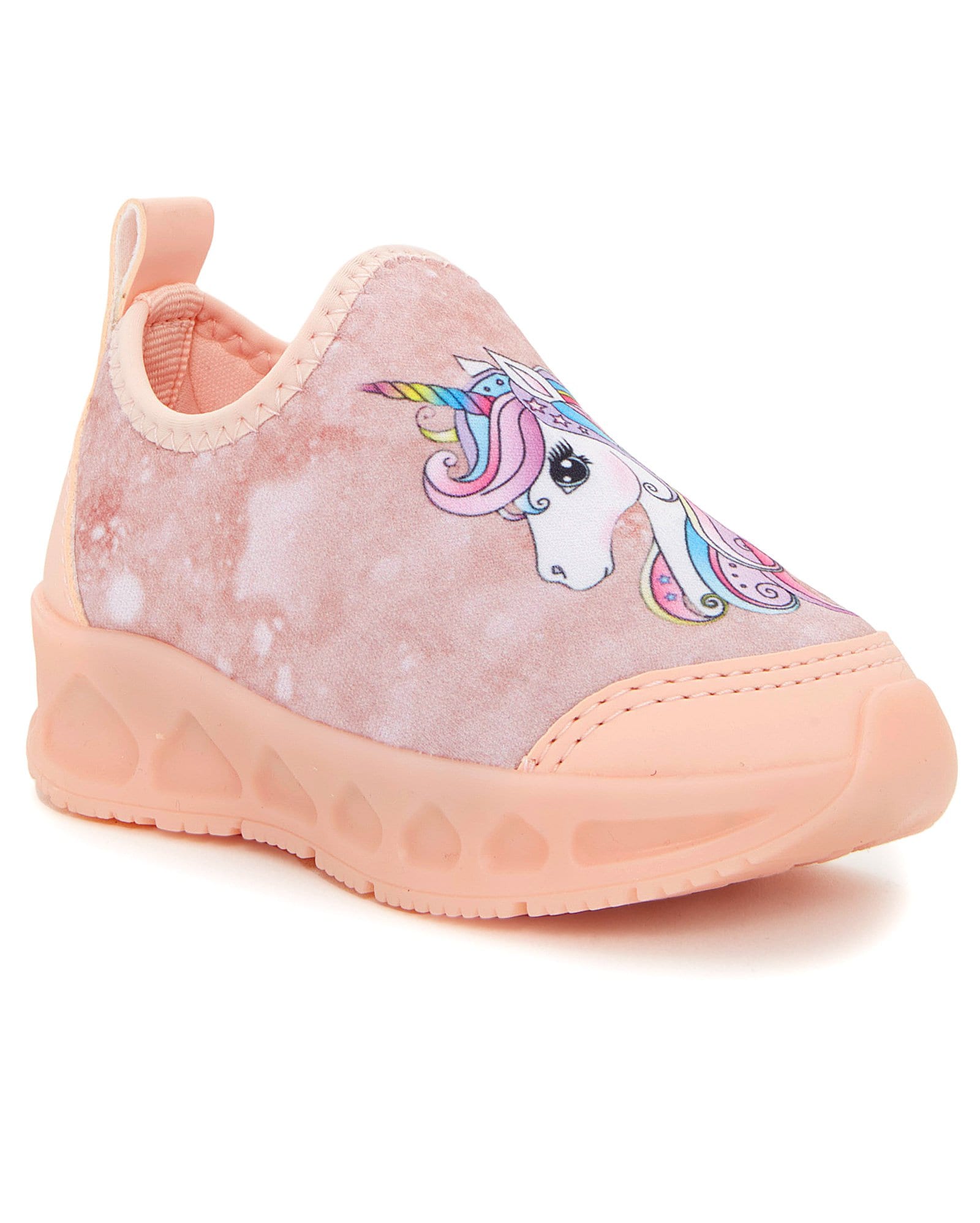 Riachuelo | Tênis Casual Slip On Infantil Unicórnio Led Rosa Claro Riachuelo