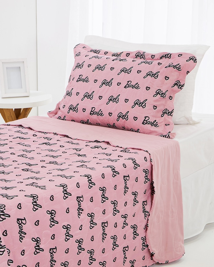Riachuelo Kit Colcha Infantil Solteiro Peças Dupla Face Barbie