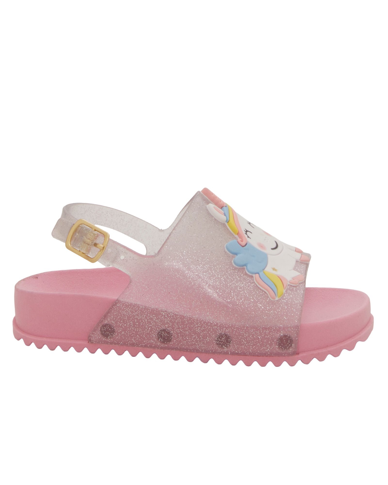 Riachuelo | Sandália Flatform Infantil Unicórnio Rosa Claro Riachuelo