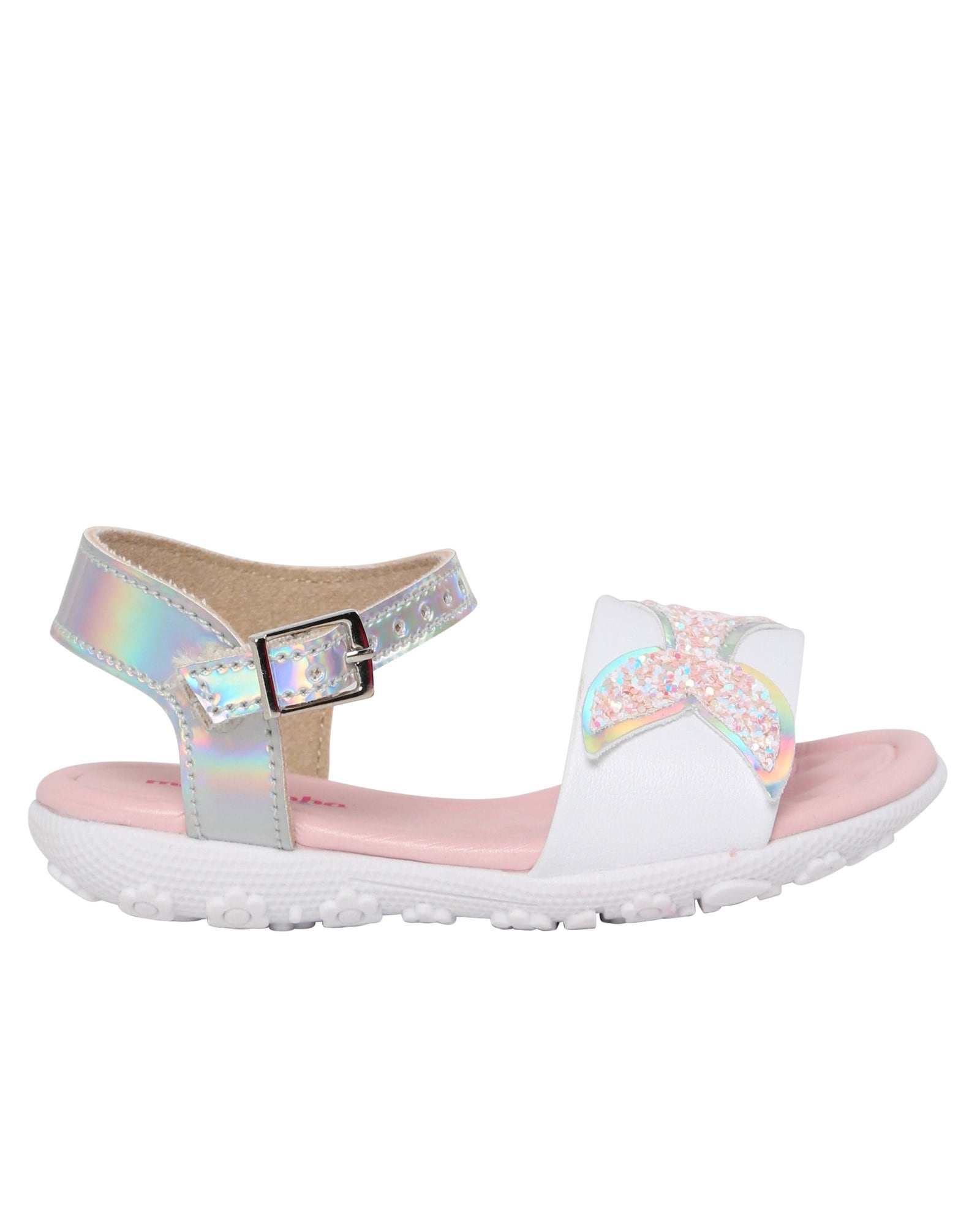 Riachuelo | Sandália Rasteira Infantil Sereia Molekinha Branco