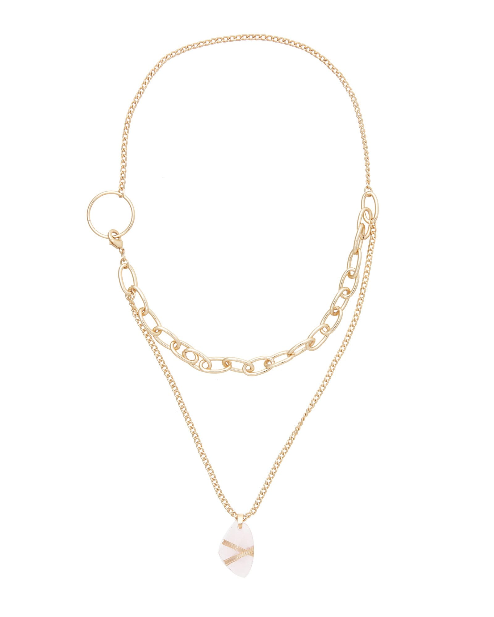 Colares Riachuelo Riachuelo | Kit Colar Quartzo Rosa Ouro Accessori by Riachuelo