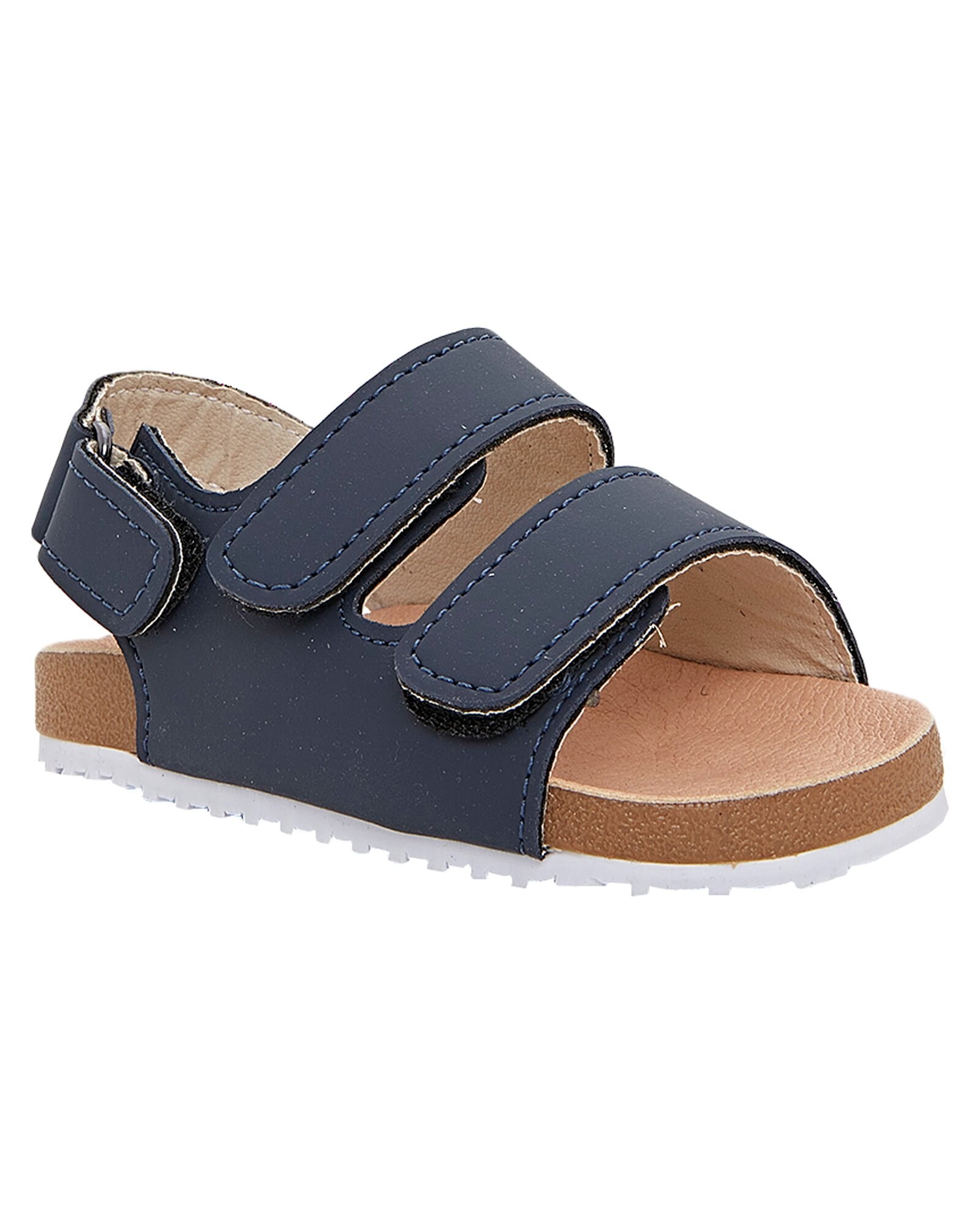Riachuelo | Sandália Papete Infantil Velcro Azul Escuro Riachuelo