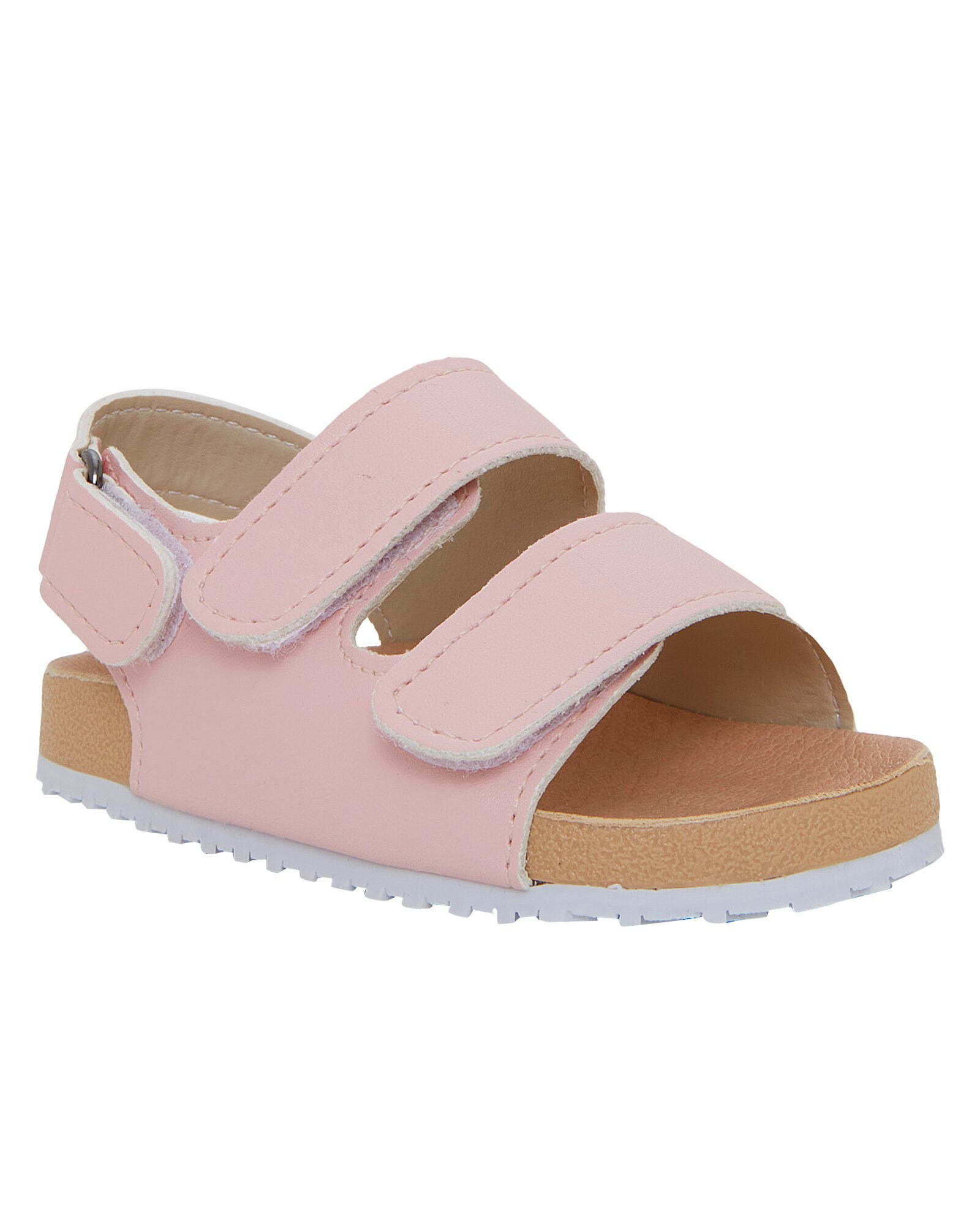 Sandália Papete Infantil Velcro Rosa Claro Riachuelo - Riachuelo