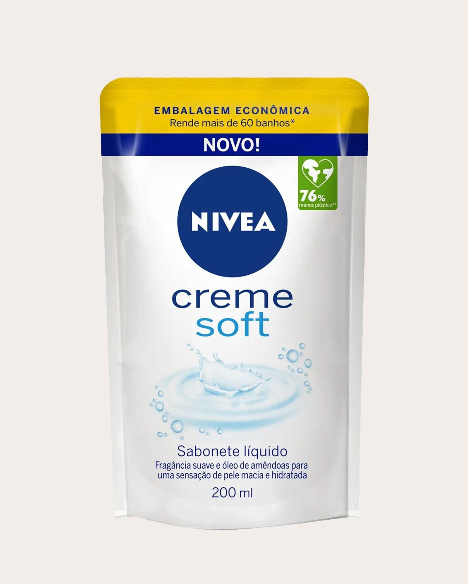 Sabonete Líquido Refil Nivea Creme Soft 200ml