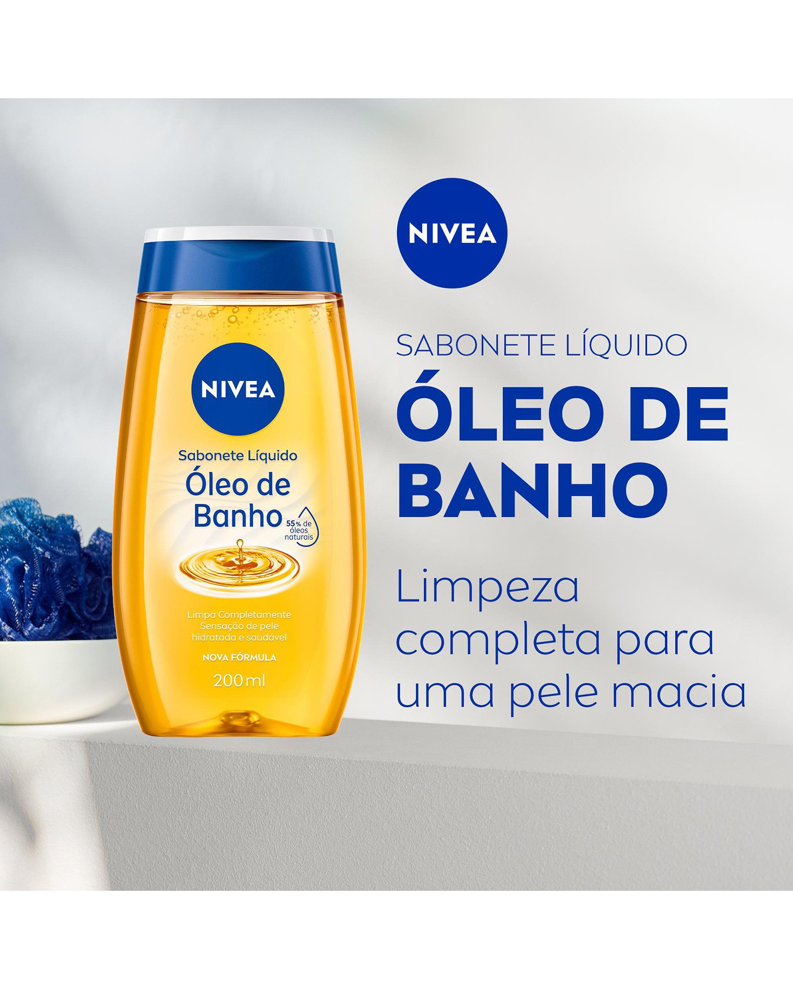 Sabonete Líquido Nivea Óleo de Banho 200ml