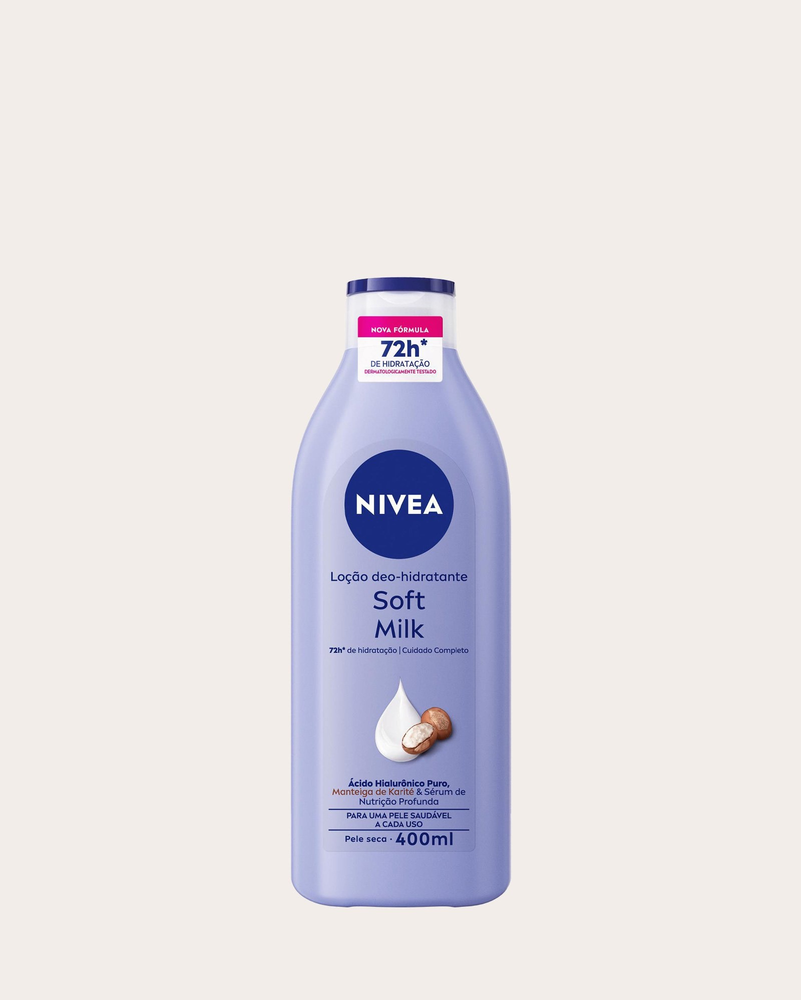 Loção hidratante corporal soft Milk 400ml | NIVEA