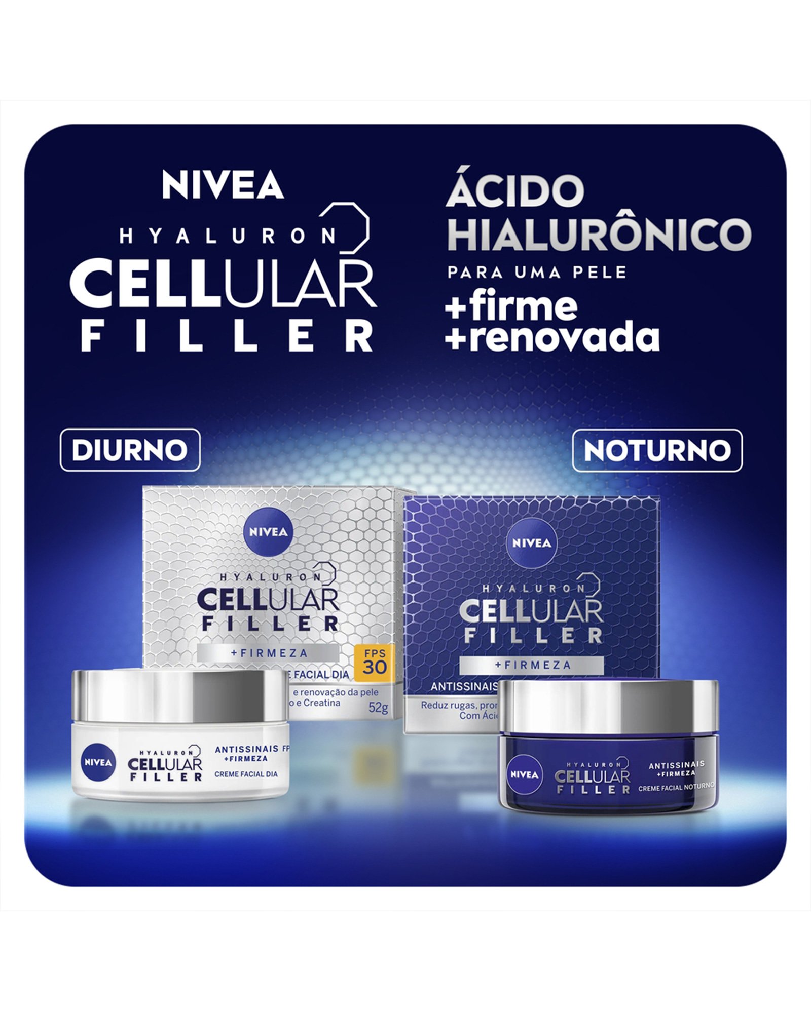 Riachuelo Creme Facial Antissinais Dia Nivea Cellular Filler FPS30 52g Riachuelo Creme Facial Antissinais Dia Nivea Cellular Filler FPS30 52g