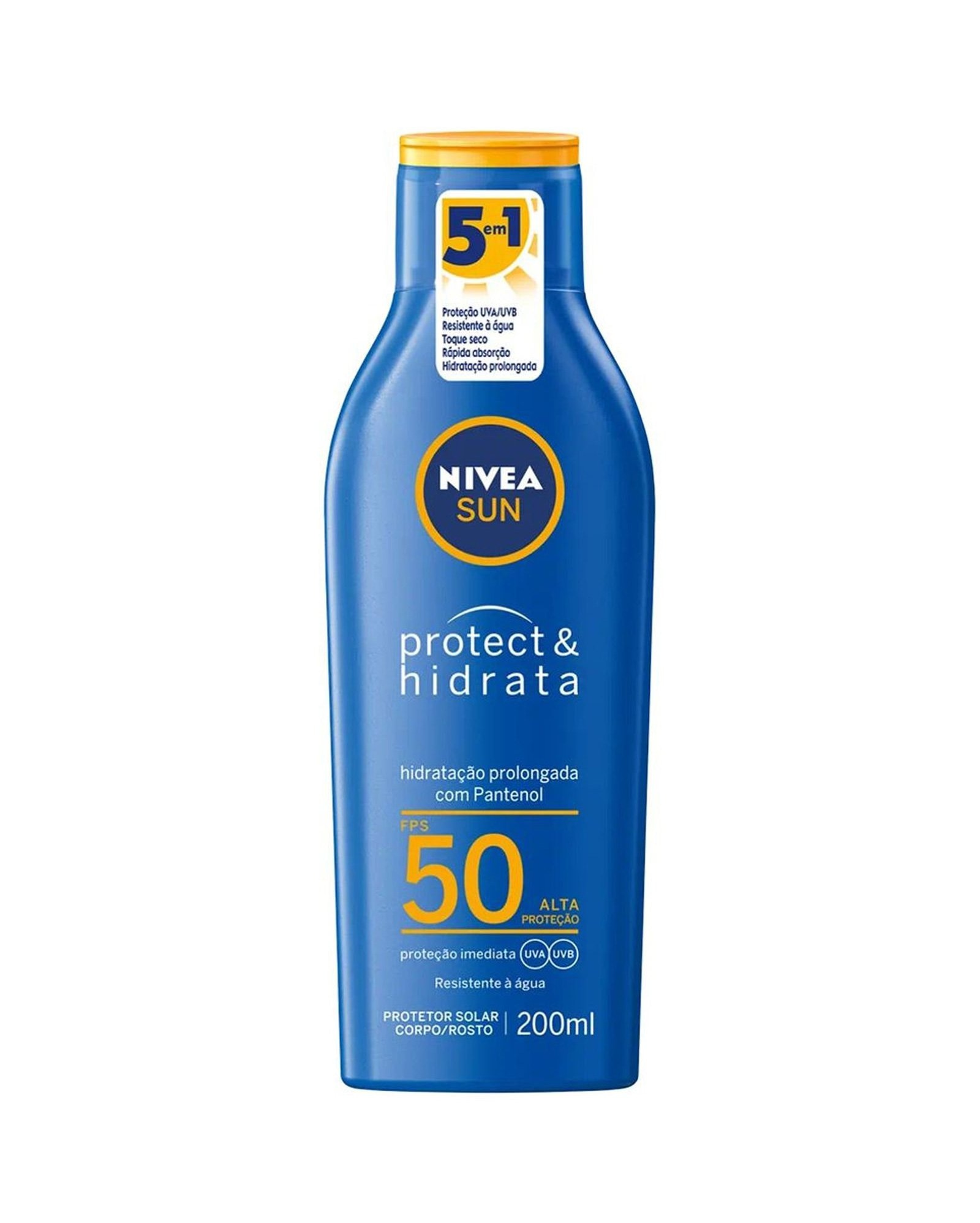 Protetor solar Protect & Hidrata FPS50 200ml | NIVEA SUN