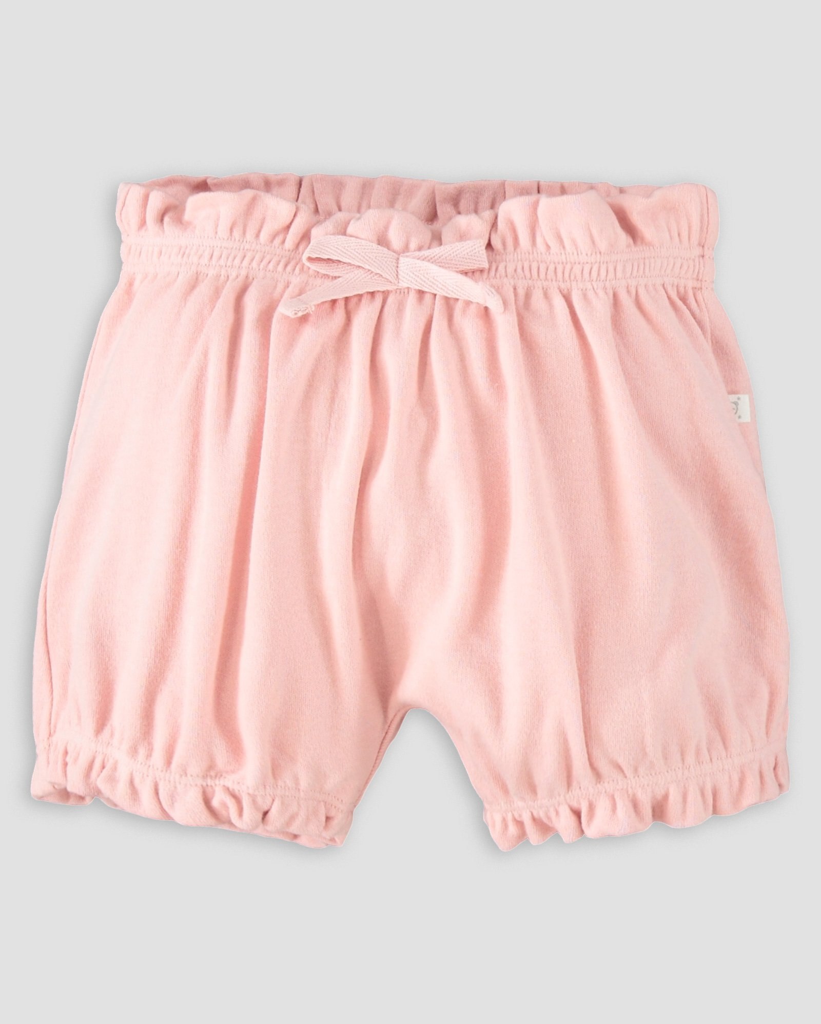 Riachuelo Kit Short Bebê 2 Peças Bichinhos Rosa Claro/Cinza Claro Tam