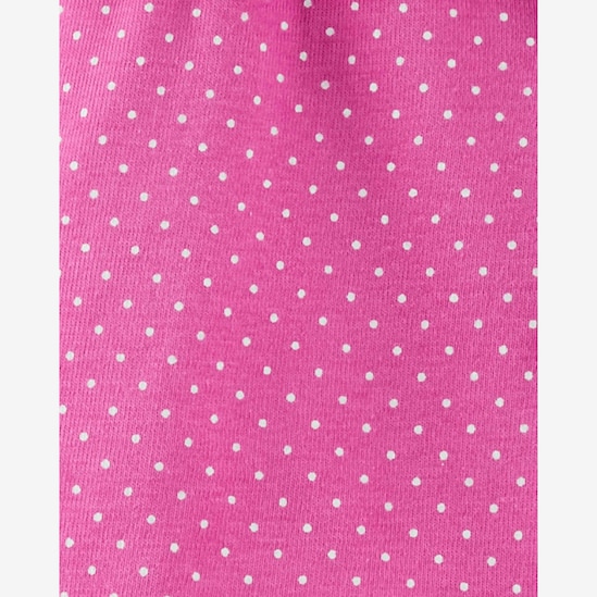 Conjunto Bebê Carter´s 3 Peças Poa Rosa Pink Tam RN a 9 Meses