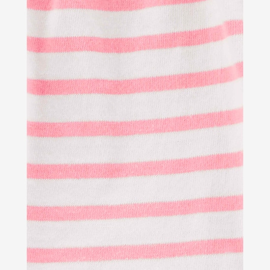 Conjunto Bebê Carter´s 3 Peças Listrado Rosa Tam 3 a 24 Meses
