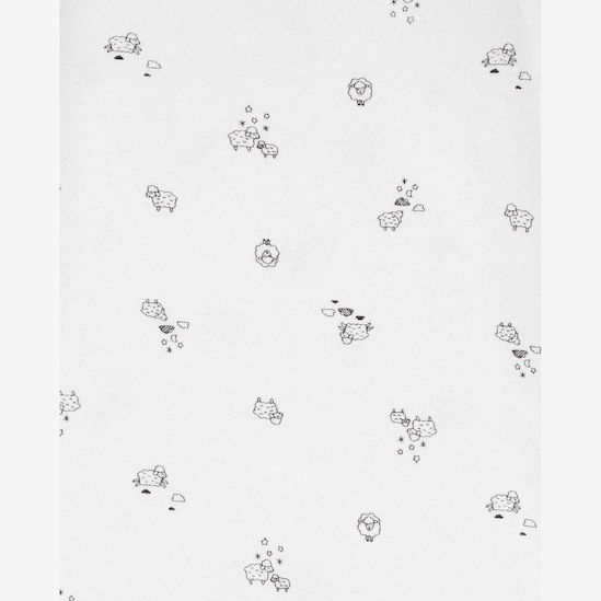 Conjunto Bebê Carter´s 3 Peças Ovelha Branco RN a 18 Meses