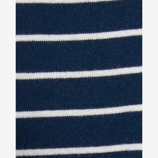 Conjunto Bebê Carter's 3 Peças Listras Cinza Mescla/Vermelho/Azul Marinho Tam 1 a 24 Meses