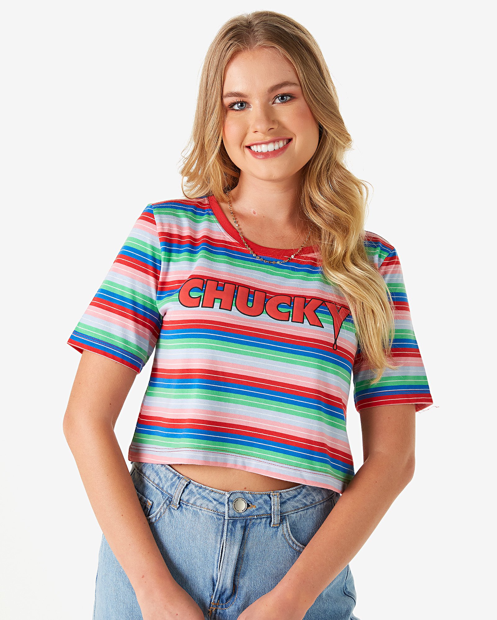 Riachuelo | Camiseta Cropped Feminina Chucky, O Boneco Assassino ...