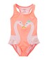 Maiô Infantil Carter's Flamingos Babados Rosa Salmão Tam 2 a 5