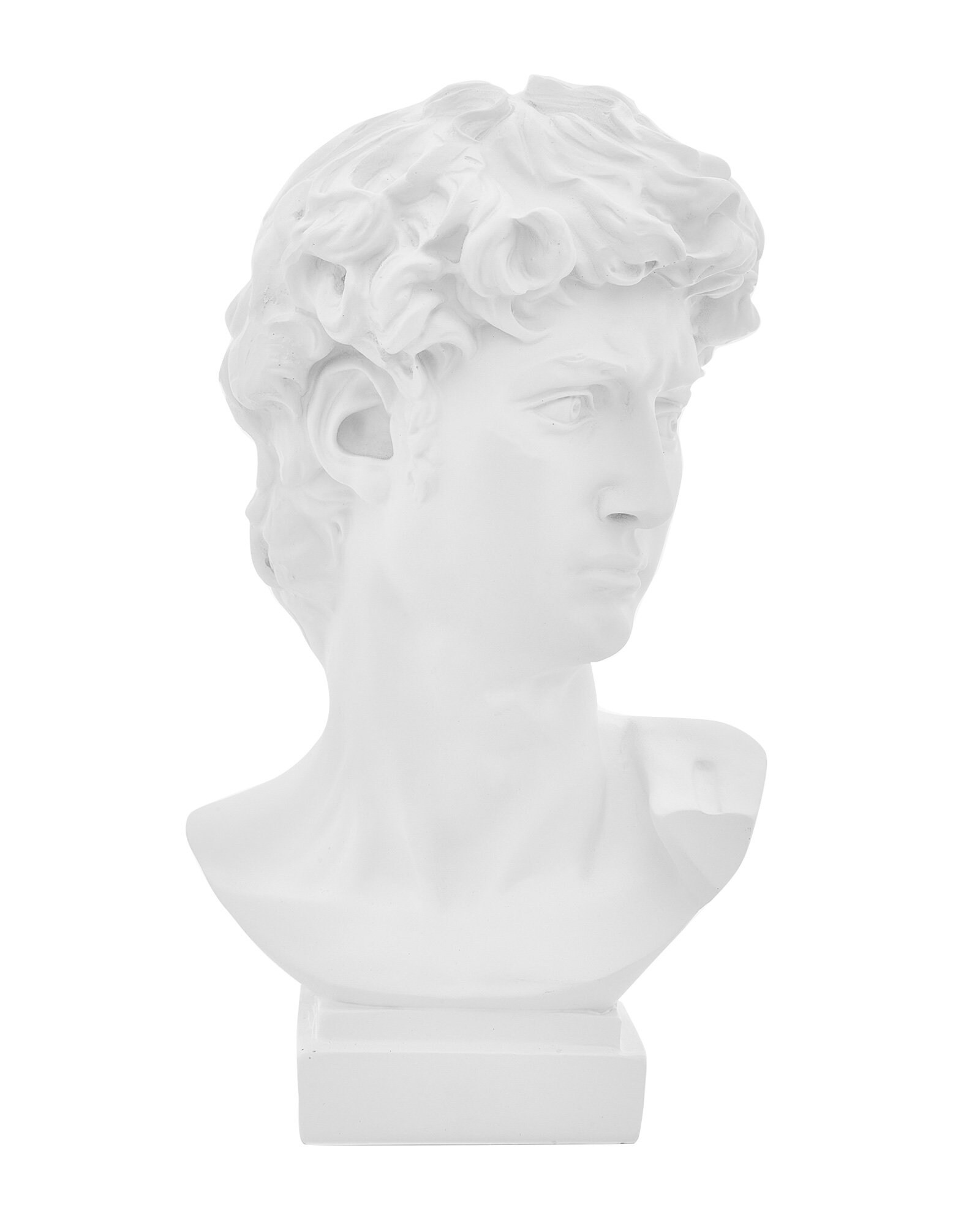 Busto Decorativo In Resina Di David Con Maschera Dorata – 15 Cm Di Eleganza Classica Per Casa O Ufficio